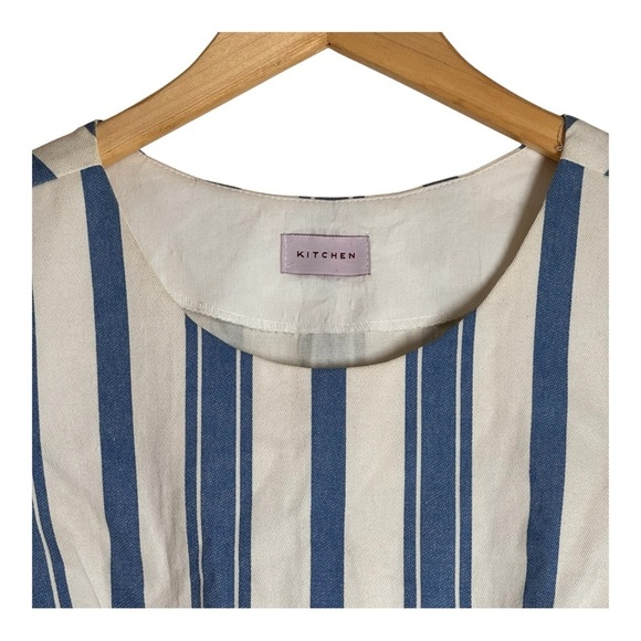 Kitchen Brand Striped Denim Mini Dress NWT - Picture 3 of 10